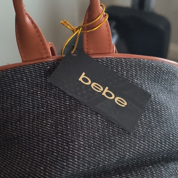 Bebe Charcoal and Tan Backpack main image 4